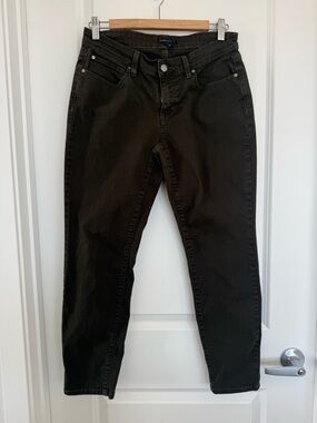 EILEEN FISHER | Olive green denim - size 6
